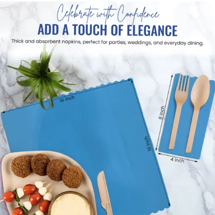 Soothing and effortlessly stylish. Cool Blue brings a calming, modern touch to brunches, baby showers, and coastal-themed gatherings. With thick, absorbent 3-ply layers and a soft, luxe finish, it’s the perfect mix of beauty and function.